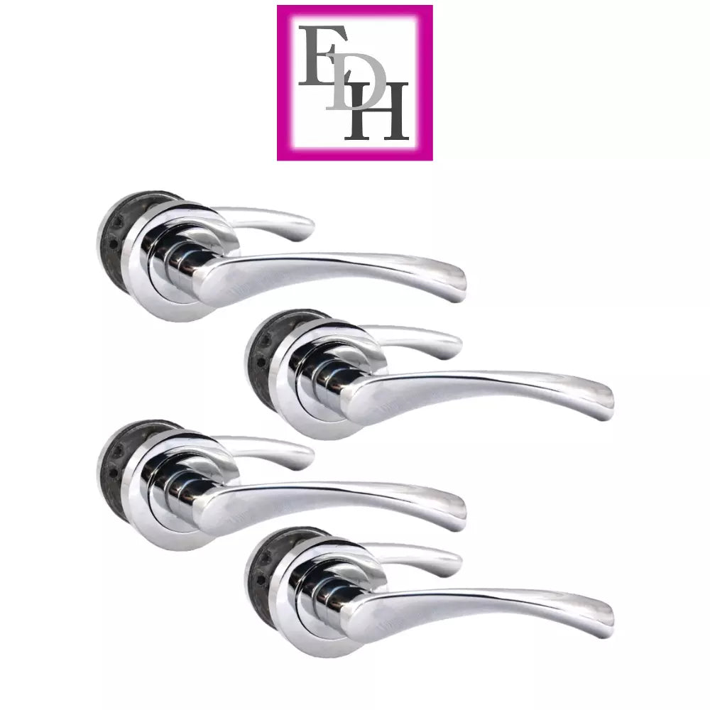 Chrome Victorian Twist Door Handles