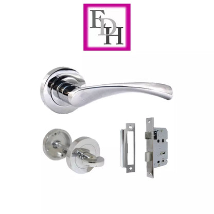 Chrome Victorian Twist Door Handles